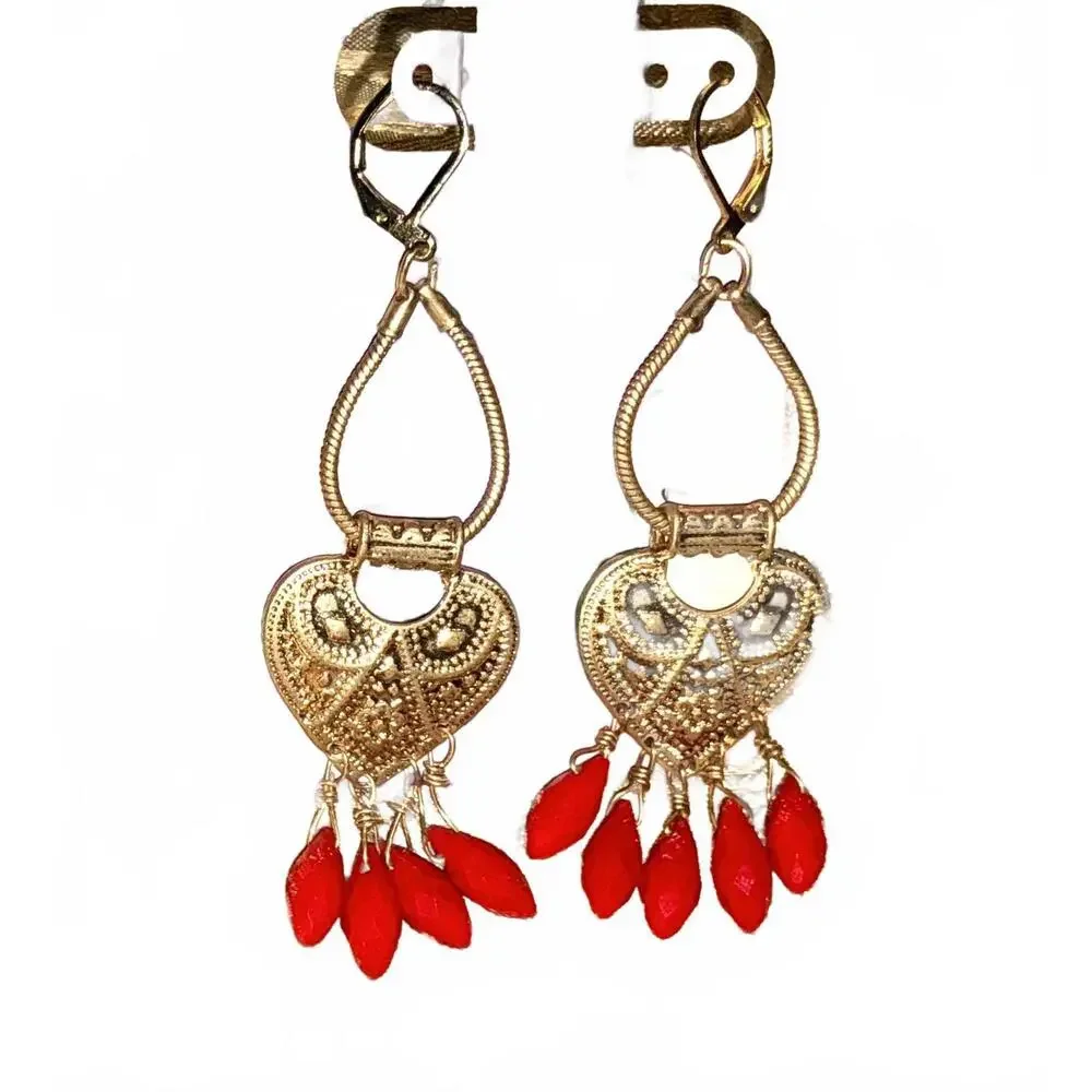V Long Love Earrings